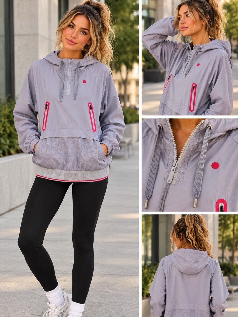 IVY PARK Lavender and Pink Hooded Jacket